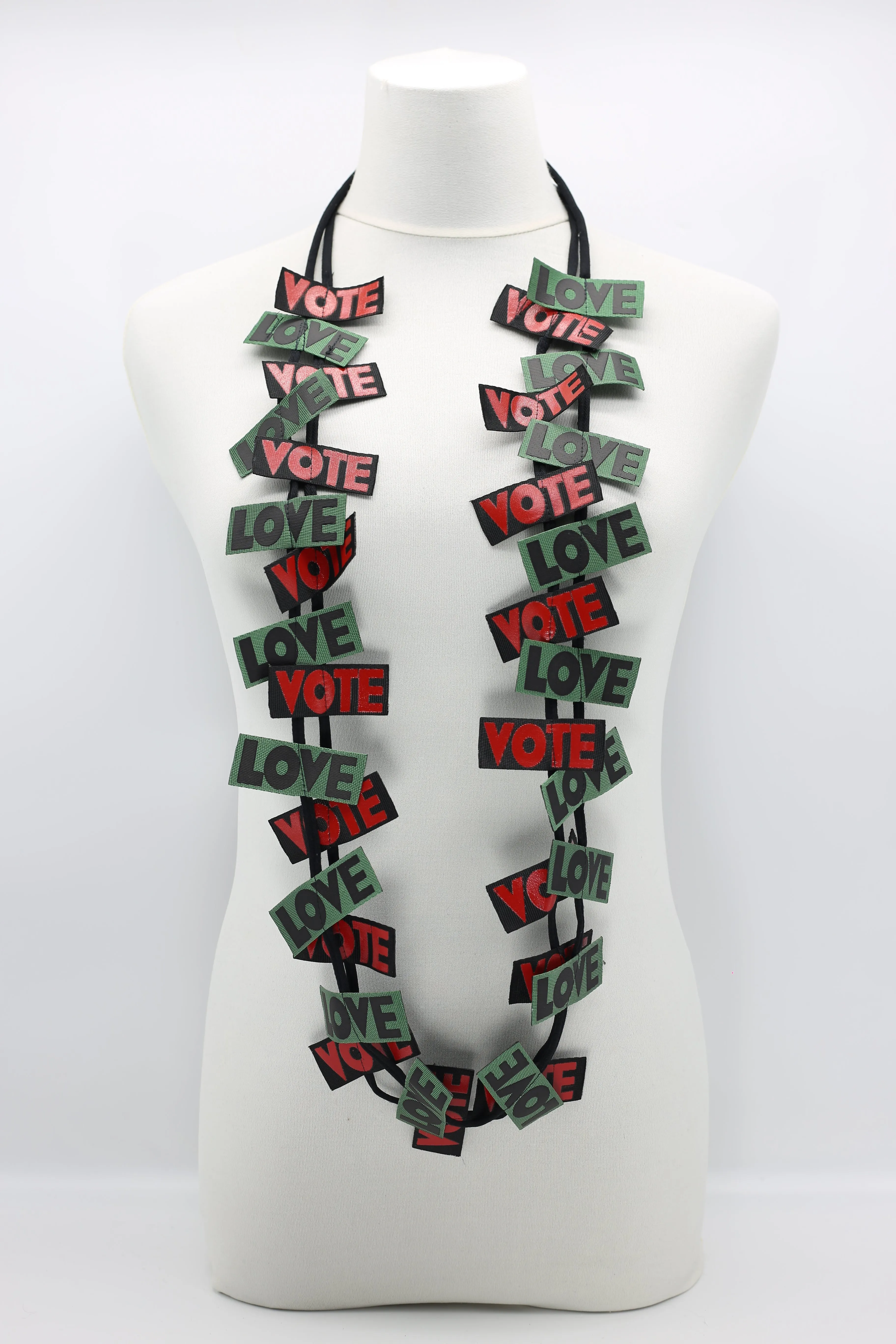 VOTE For LOVE Ribbon Necklaces Set - Duo