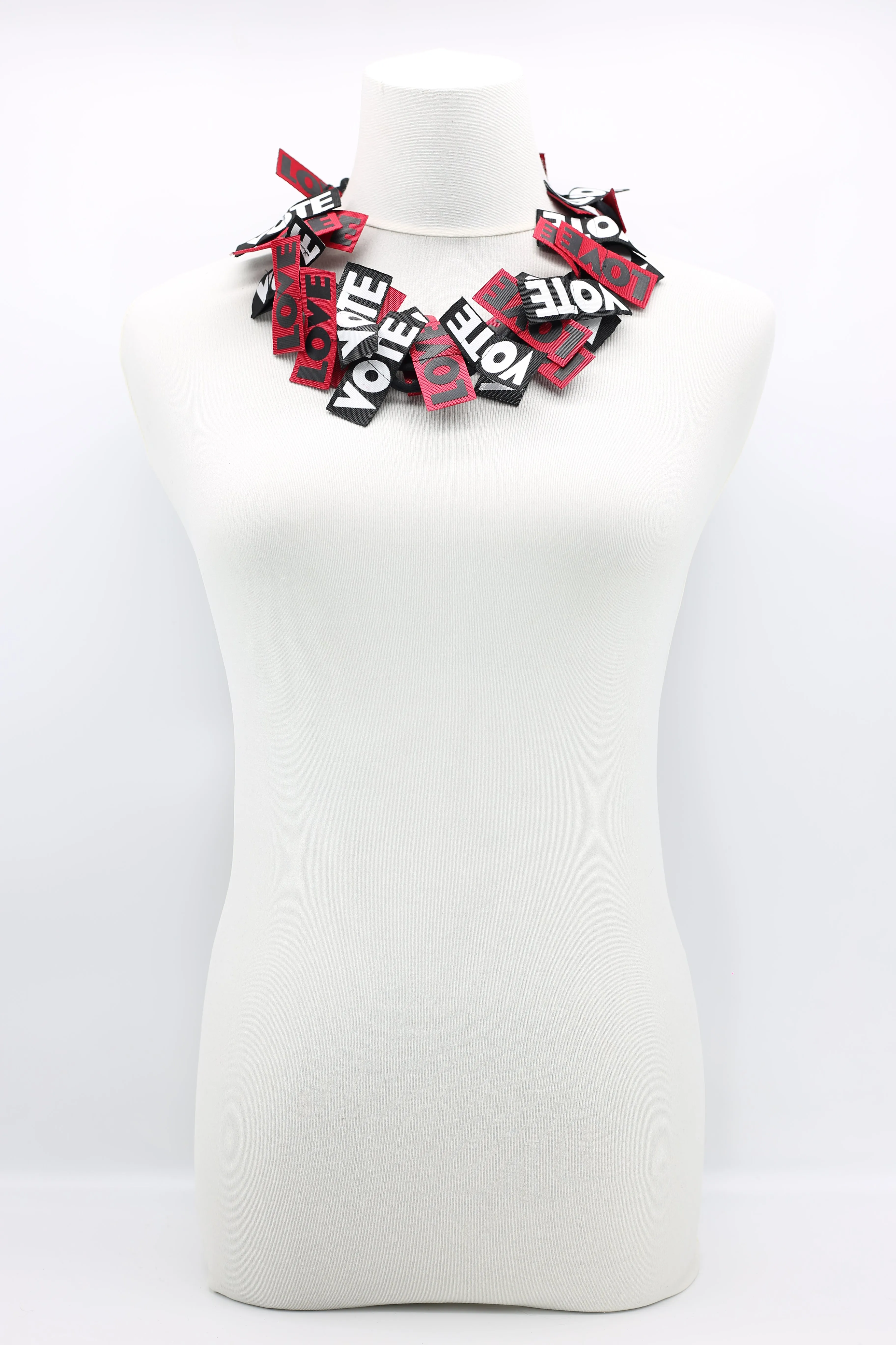 VOTE For LOVE Ribbon Necklaces Set - Duo