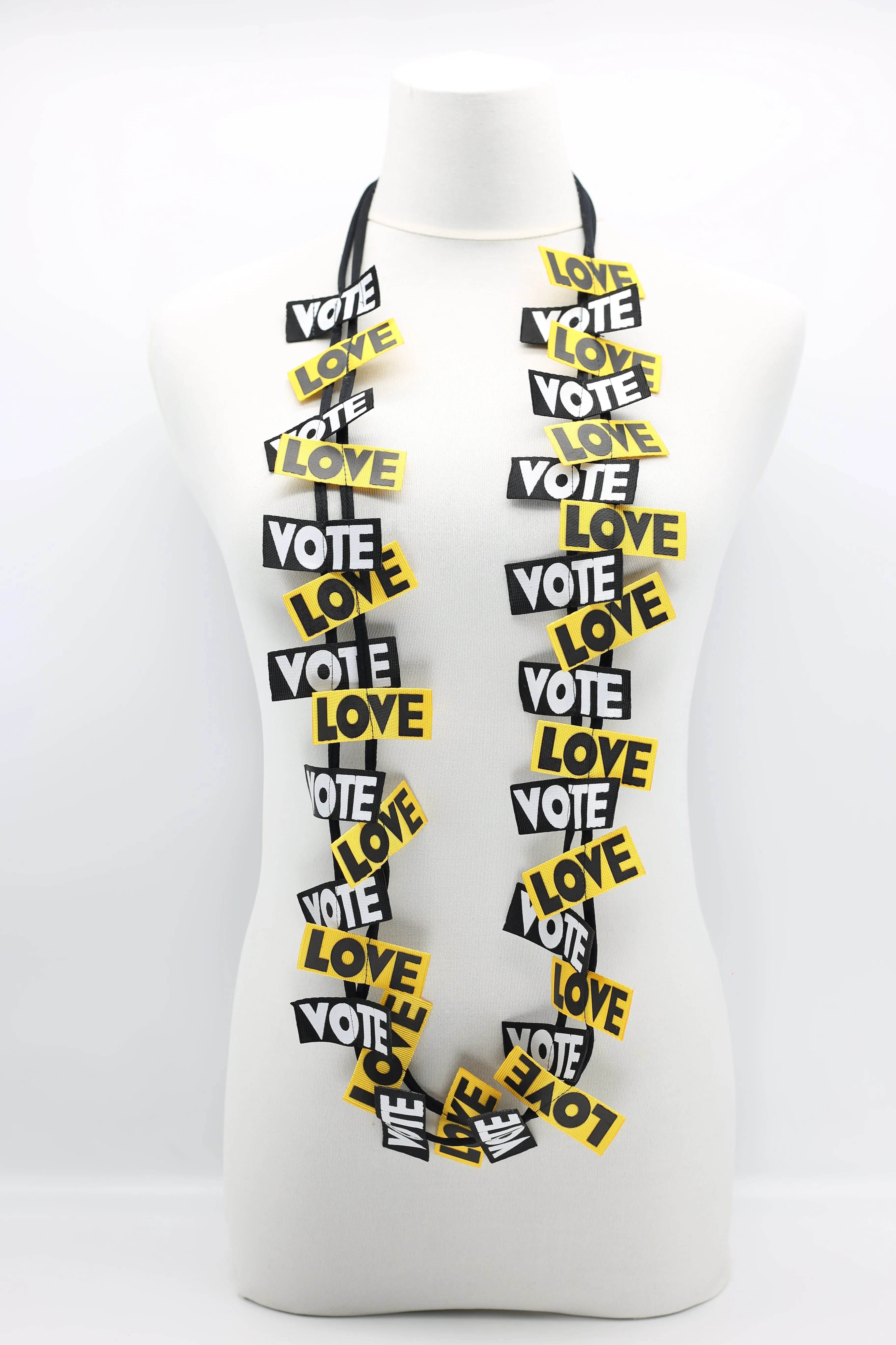 VOTE For LOVE Ribbon Necklaces Set - Duo