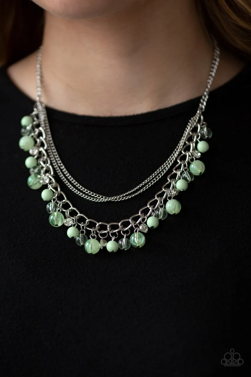 Wait and SEA Green Paparazzi Necklace