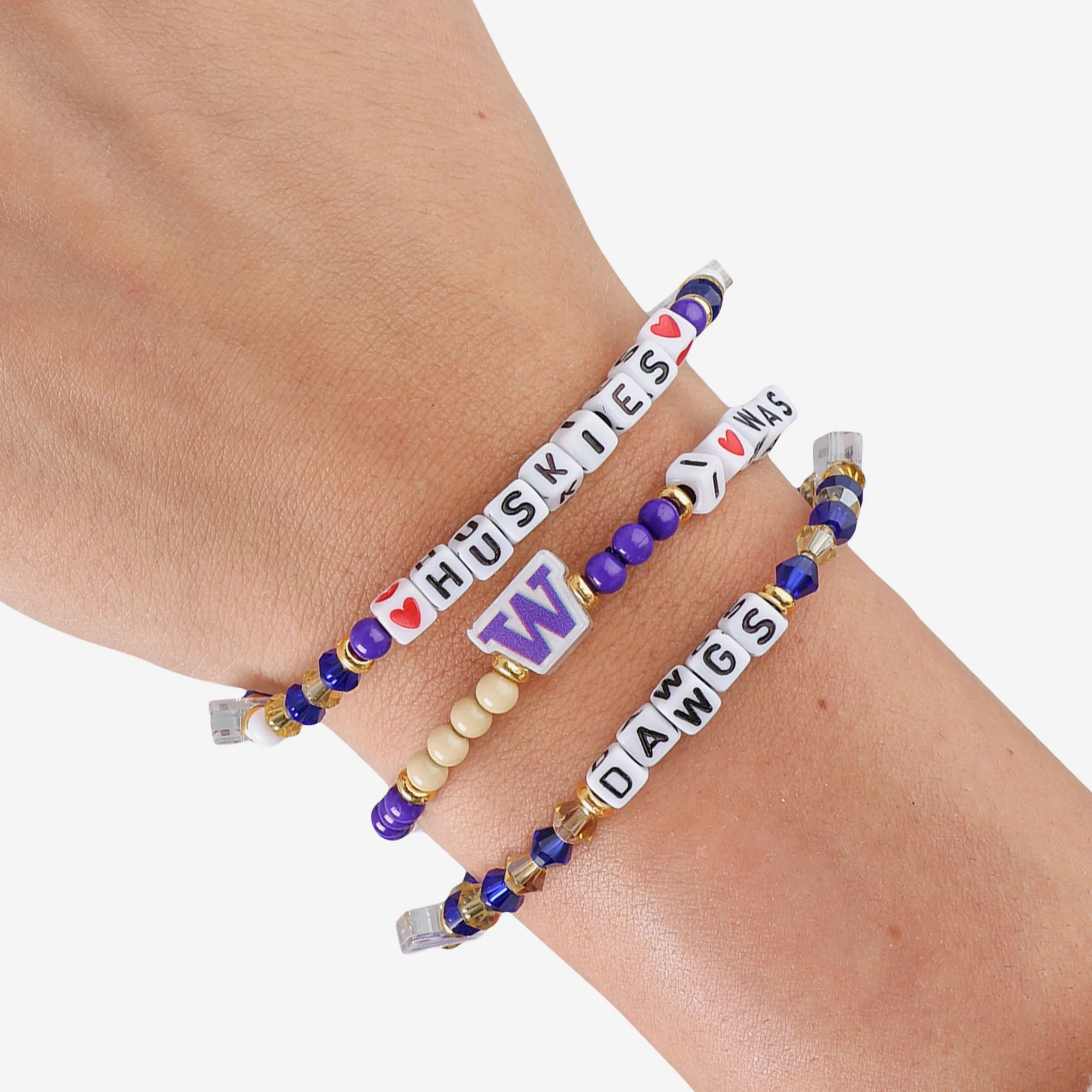 Washington Huskies 3 Pack Friendship Bracelet