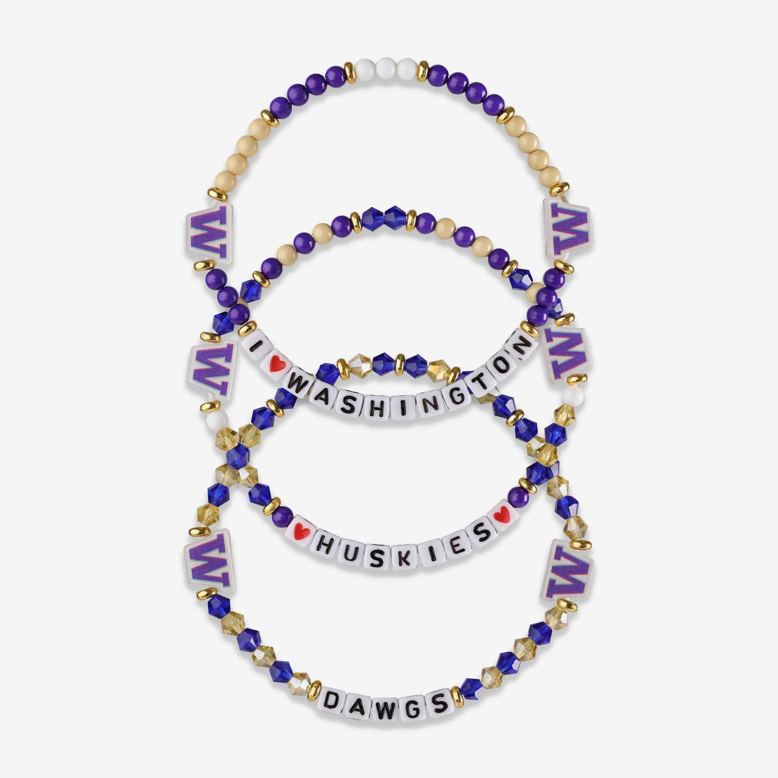 Washington Huskies 3 Pack Friendship Bracelet