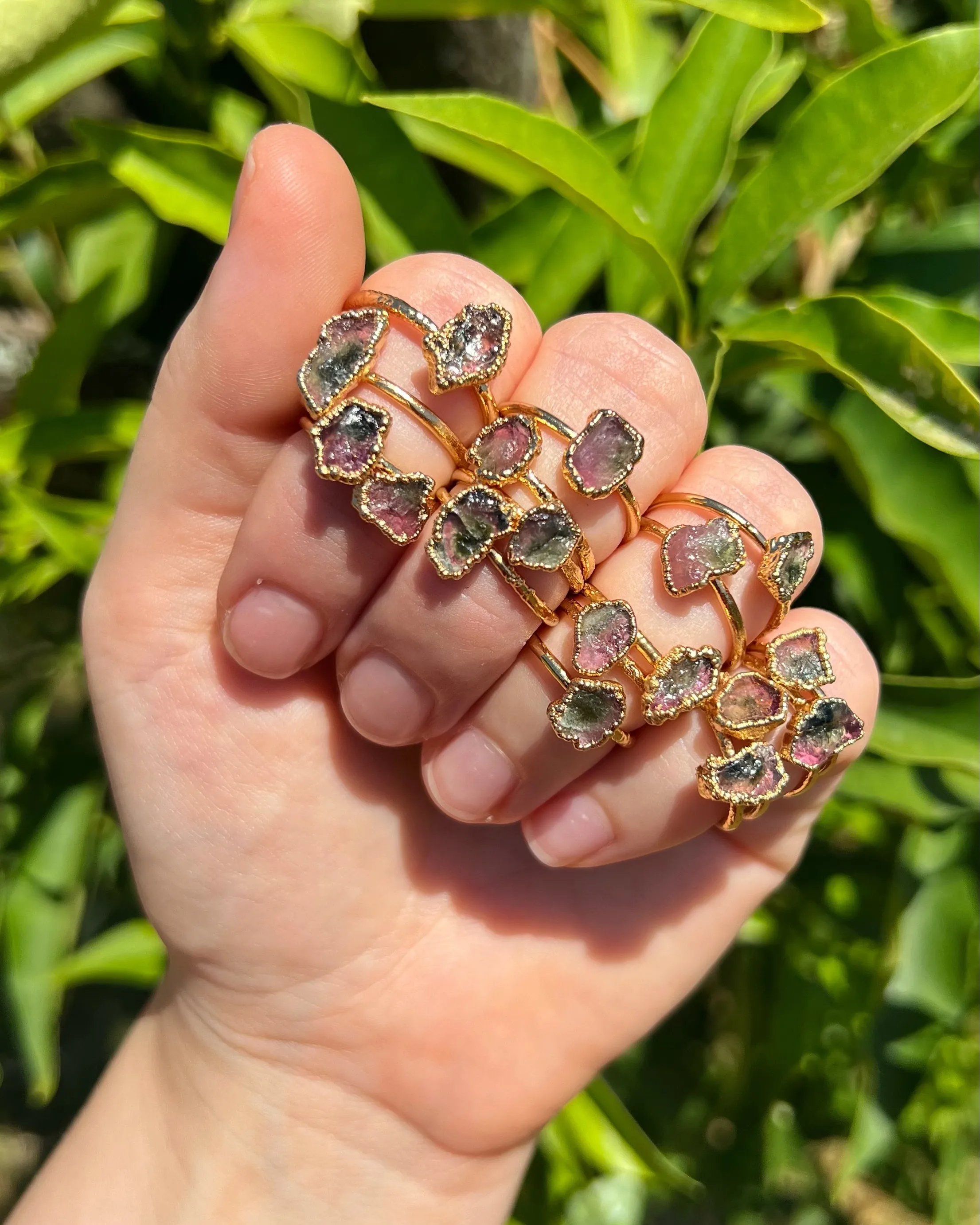 Watermelon Tourmaline Ring