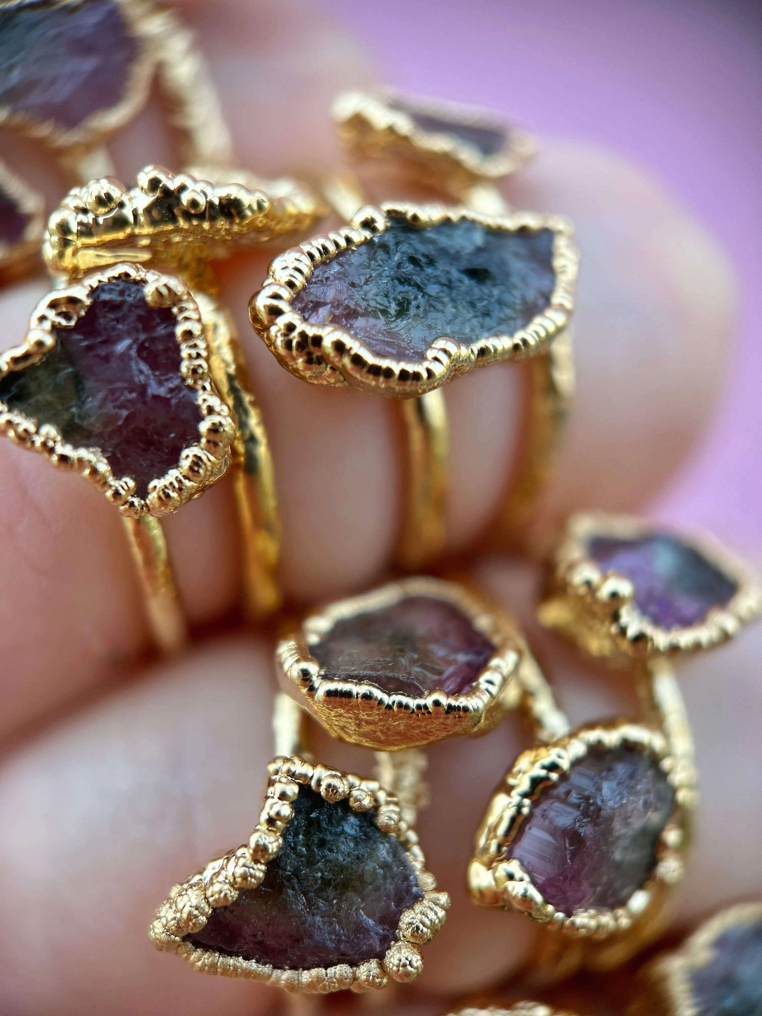 Watermelon Tourmaline Ring