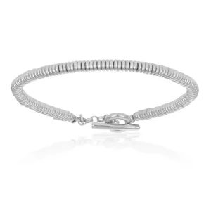 White Gold Small Beaded Bracelet