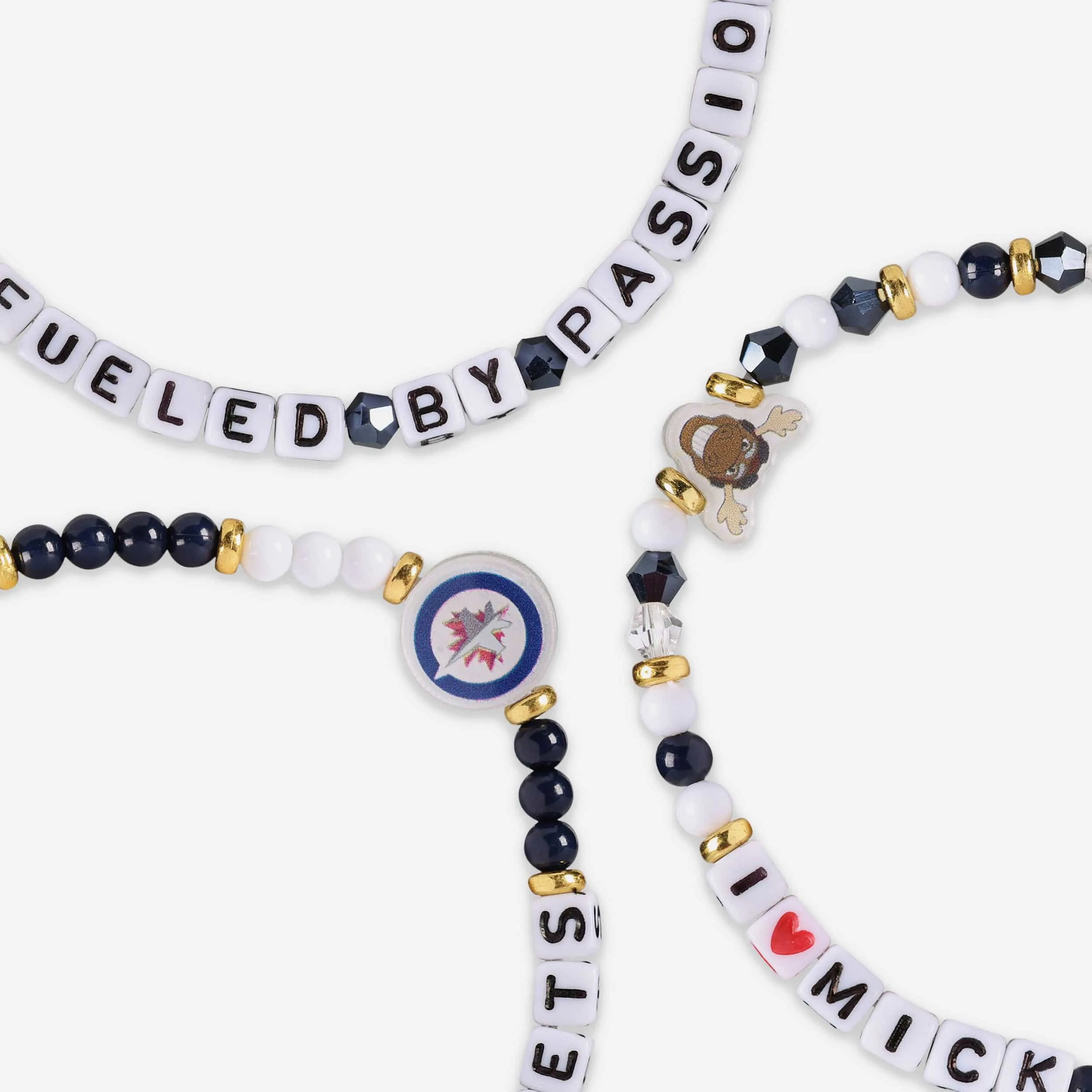 Winnipeg Jets 3 Pack Friendship Bracelet