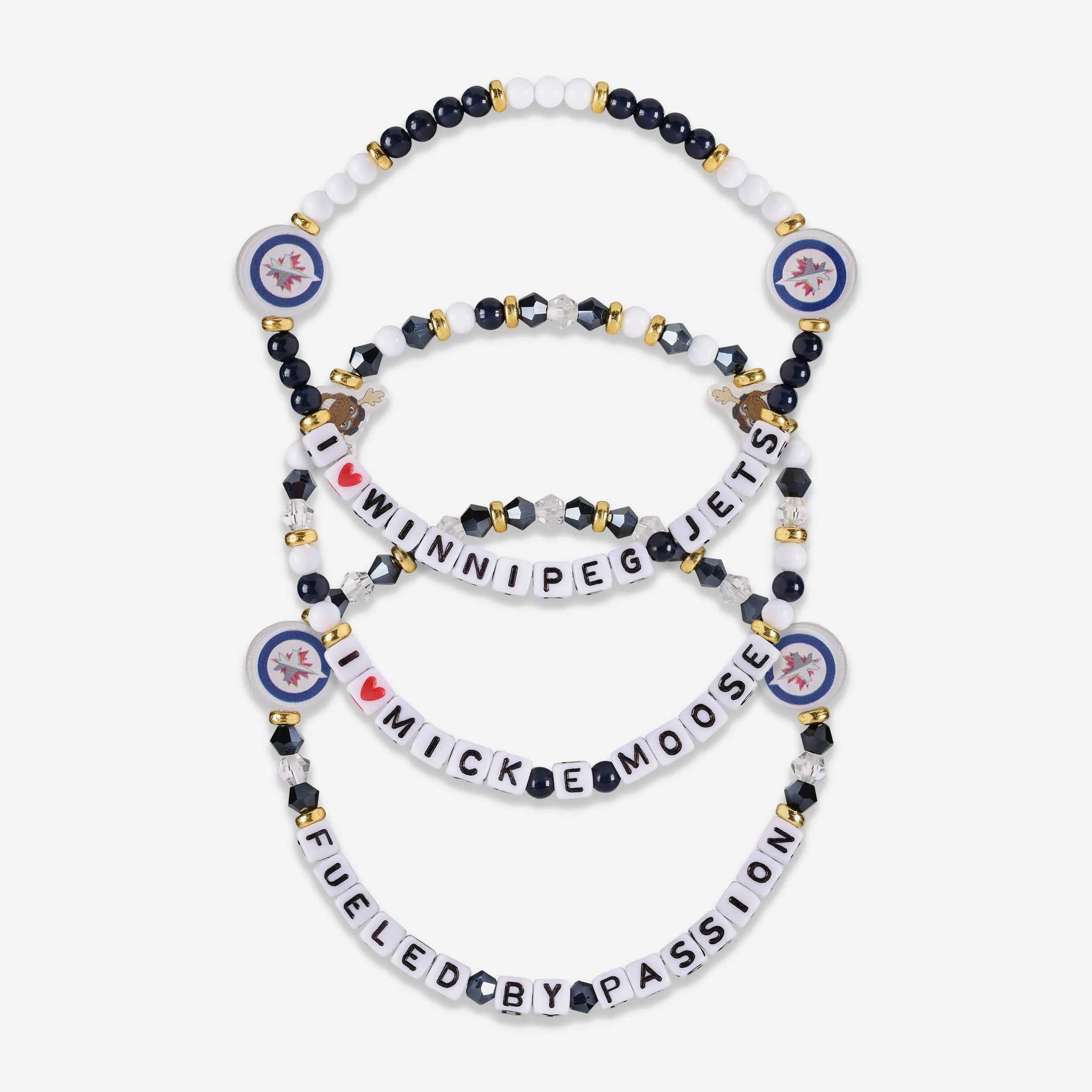Winnipeg Jets 3 Pack Friendship Bracelet