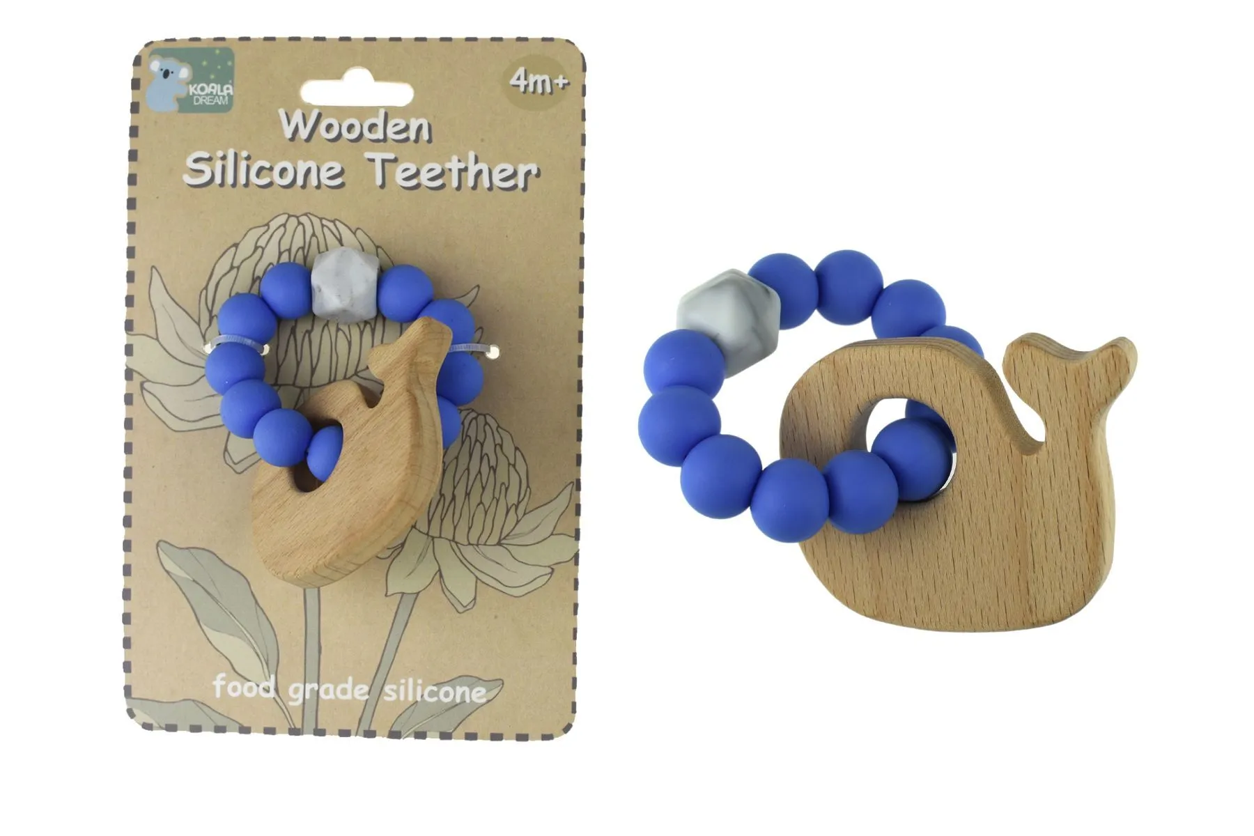 Wooden Silicone Teether
