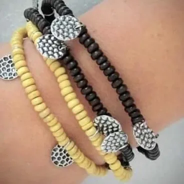 WOODn't Count It Yellow Bracelet Paparazzi