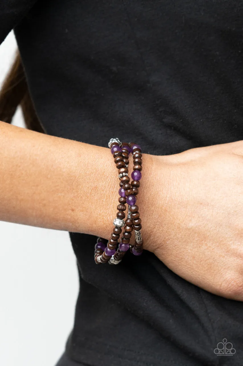 Woodsy Walkabout Purple Paparazzi Bracelet