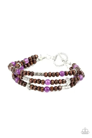 Woodsy Walkabout Purple Paparazzi Bracelet