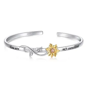 You Are My Sunshine Sterling Silver Bracelet