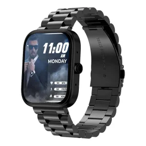 Zero 1.83" TFT HD Display Meta Smart Watch, BT Calling, 100  Watch Faces & Sports Modes, 8 Days Battery, Black Chain